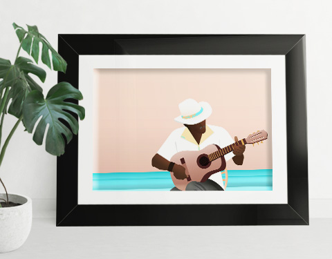 Le guitariste de Trinidad